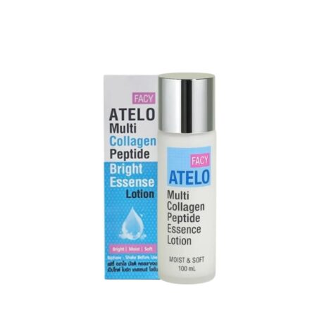 لوشن Facy Atelo Multi Collagen Peptide Bright Essence مخصص لترطيب وتفتيح البشرة.