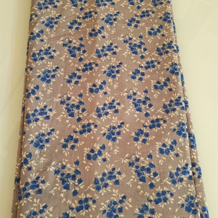 Blue Floral Bunch Fabric