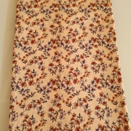 Peach Floral Branch Fabric