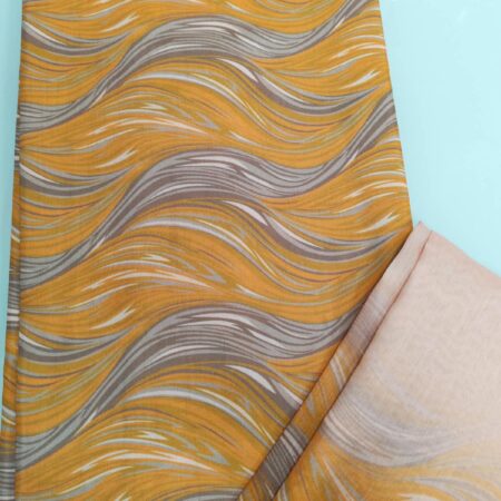 Moroccan Wave Print Cotton Fabric